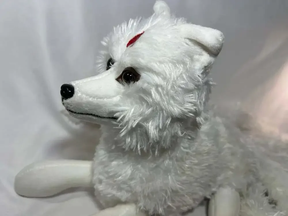Nine Tails White Fox Plush 12” not including its tails!